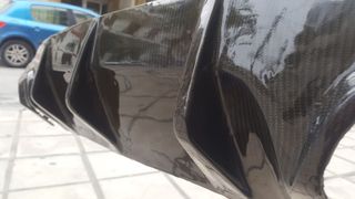 Mercedes W204 AMG diffuser πίσω προφυλακτήρα για τετραπλές εξατμίσεις C160 C180 C200 C220 C230 C240 C250 C