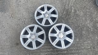 3 ζάντες αλουμινίου RONAL 16''x6.5 (5x112) από Seat Leon 2 για VW Golf 5, Seat Altea, Audi A3 .02-'11, Skoda Octavia '04-'12