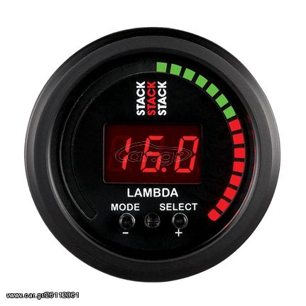 Stack Gauge, Wideband Air-Fuel Ratio (Lambda), Pro-Control, 52Mm, Blk