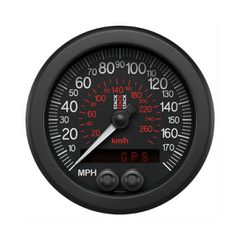 Stack Speedometer, Gps, 88Mm, Blk, 0-180 Mph / 290 Km/H