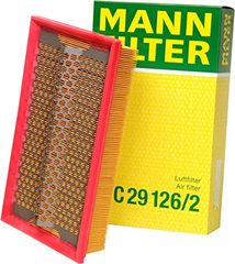MANN C 29126/2 AIR FILTER MERCEDES W 201-190 D-W 124 200 D  SANGYONG MUSSO DAEWOO ΜΗΚΟΣ 288mm, ΠΛΑΤΟΣ 171mm, ΥΨΟΣ 1  58mm ΥΨΟΣ 2  50mm