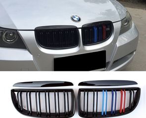 ΚΑΡΔΙΕΣ BMW E-90 gloss black with three color M power (Design)
