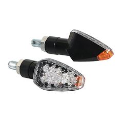 TUAREG ΦΛΑΣ LED ΜΟΤΟ 12V (ΜΑΥΡΟ - 65 Χ 26 MM) - 2 ΤΕΜ.