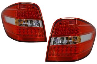 LED ΟΠΙΣΘΙΑ ΦΑΝΑΡΙΑ ΓΙΑ MERCEDES-BENZ Μ-CLASS (W164) (ΚΟΚΚΙΝΟ/ΔΙΑΦΑΝΟ)