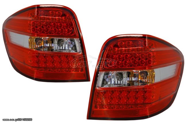 LED ΟΠΙΣΘΙΑ ΦΑΝΑΡΙΑ ΓΙΑ MERCEDES-BENZ Μ-CLASS (W164) (ΚΟΚΚΙΝΟ/ΔΙΑΦΑΝΟ)