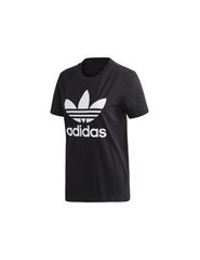 Adidas Trefoil Γυναικείο Αθλητικό T-shirt Μαύρο FM3311