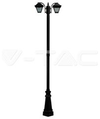 V-TAC Στύλος με Δύο Φαναράκια Κήπου 228cm με ντουι 2χΕ27 IP44 8688