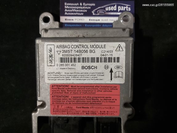 AirBag Control Module Ford Focus C-MAx 03-07 , 3M5T-14B056-BG Bosch 0 285 001 452 