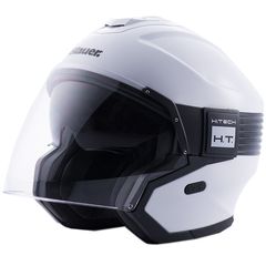 Κράνος Jet Blauer H.T. Hacker H116 White-Black Glossy