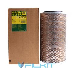 MANN C 20325/2 AIR FILTER DAF DEUTZ FAIR,JOHN DEERE, MASSEY, MAN KHT (ΔΙΑΣΤΑΣΕΙΣ ΕΞΩΤ.ΔΙΑΜΕΤΡΟΣ 198mm,ΕΣΩΤ. ΔΙΑΜΕΤΡΟΣ 103mm,ΥΨΟΣ 378mm.
