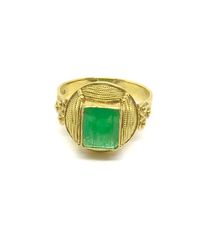 Δαχτυλιδι 18k με Σμαραγδι-thumb-1