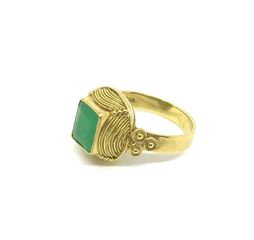 Δαχτυλιδι 18k με Σμαραγδι-thumb-2