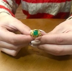 Δαχτυλιδι 18k με Σμαραγδι-thumb-6