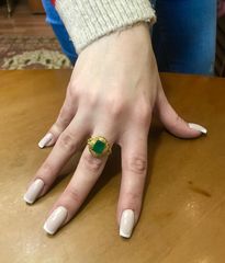 Δαχτυλιδι 18k με Σμαραγδι-thumb-9