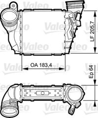 Ψυγείο Intercooler VW GOLF 1998 - 2004 ( Mk4 ) VALEO 817557