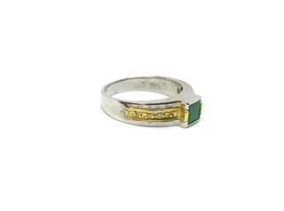 Δαχτυλιδι 18k με Σμαράγδι και Μπριγιάν-thumb-7