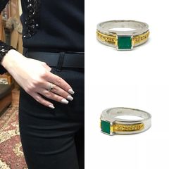 Δαχτυλιδι 18k με Σμαράγδι και Μπριγιάν-thumb-12