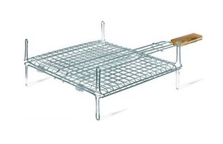 Bormann BBQ1004 Σχάρα Inox Διπλή Με Πόδια (024392)