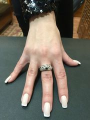Δαχτυλιδι 18k με Ζαφειρια και Μπριγιαν-thumb-1