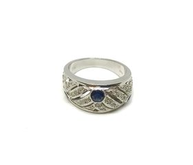 Δαχτυλιδι 18k με Ζαφειρια και Μπριγιαν-thumb-9