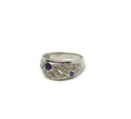 Δαχτυλιδι 18k με Ζαφειρια και Μπριγιαν-thumb-11
