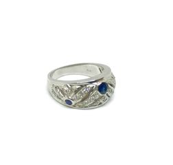 Δαχτυλιδι 18k με Ζαφειρια και Μπριγιαν-thumb-13