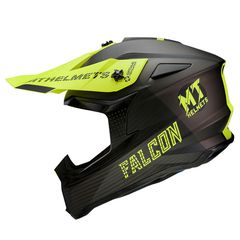 Κράνος MT Falcon System D3 ματ fluo κίτρινο