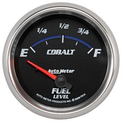 Autometer Gauge, Fuel Level, 2 5/8", 0 To 90Ω, Elec, Cobalt