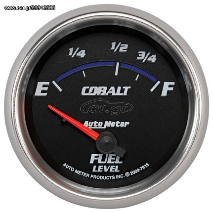 Autometer Gauge, Fuel Level, 2 5/8", 73 To 10Ω, Elec, Cobalt