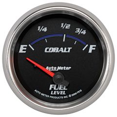 Autometer Gauge, Fuel Level, 2 5/8", 73 To 10Ω, Elec, Cobalt