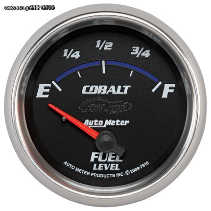 Autometer Gauge, Fuel Level, 2 5/8", 240 To 33Ω, Elec, Cobalt