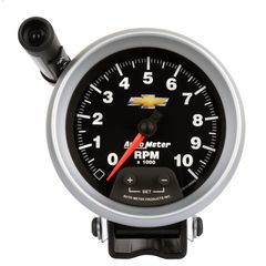 Autometer Gauge, Tachometer, 3 3/4", 10K Rpm, Pedestal W/ Ext. Quick-Lite, Gm Copo Camaro