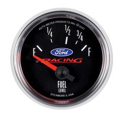 Autometer Gauge, Fuel Level, 2 1/16", 73 To 10Ω, Elec, Ford Racing