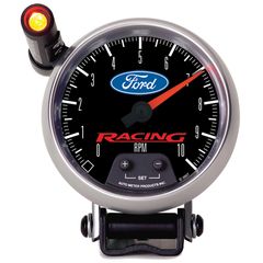 Autometer Gauge, Tachometer, 3 3/4", 10K Rpm, Pedestal W/ Ext. Quick-Lite, Ford Racing