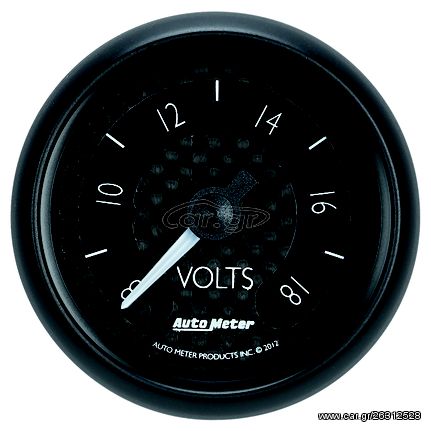 Autometer Gauge, Voltmeter, 2 1/16", 18V, Digital Stepper Motor, Gt