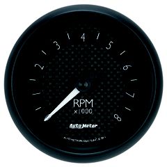 Autometer Gauge, Tachometer, 3 3/8", 8K Rpm, In-Dash, Gt