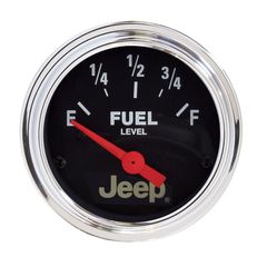 Autometer Gauge, Fuel Level, 2 1/16", 73 To 10Ω, Elec, Jeep