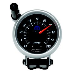 Autometer Gauge, Tach, 3 3/4", 10K Rpm, Pedestal W/ Ext. Quick-Lite, Black, Mopar