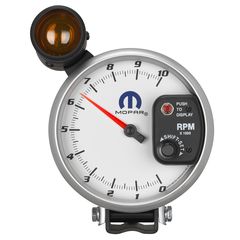 Autometer Gauge, Tach, 5", 10K Rpm, Pedestal W/Shift-Lite (Viper V10 / 2.5Ppr), Wht, Mopar