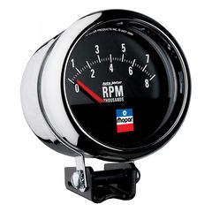 Autometer Gauge, Tachometer, 3-3/4", 8,000 Rpm, Pedestal, Short Sweep, Mopar Classic