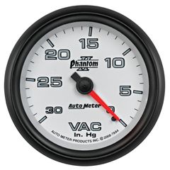 Autometer Gauge, Vacuum, 2 5/8", 30Inhg, Mechanical, Phantom Ii