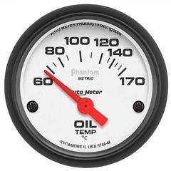 Autometer Gauge, Oil Temp, 2 1/16", 60-170 degree , Electric, Phantom