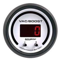 Autometer Gauge, Vac/Boost, 2 1/16", Two Channel, Selectable, Phantom Elite Digital