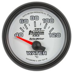 Autometer Gauge, Water Temp, 2 1/16", 40-120ºc, Electric, Phantom Ii