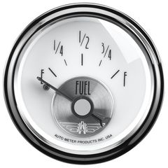 Autometer Gauge, Fuel Level, 2 1/16", 240-33Ω, Elec, Prestige Pearl