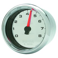 Autometer Gauge, Tach, 2-5/8", 8K Rpm, 2&4 Cylinder, Chrome, Pro-Cycle