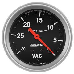 Autometer Gauge, Vacuum, 2 5/8", 30Inhg, Mechanical, Sport-Comp