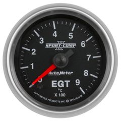 Autometer Gauge, Pyrometer (Egt), 2 1/16", 900ºc, Digital Stepper Motor, Sport-Comp Ii