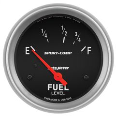 Autometer Gauge, Fuel Level, 2 5/8", 73 To 10Ω, Elec, Sport-Comp