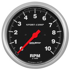 Autometer Gauge, Tachometer, 5", 10K Rpm, In-Dash, Sport-Comp